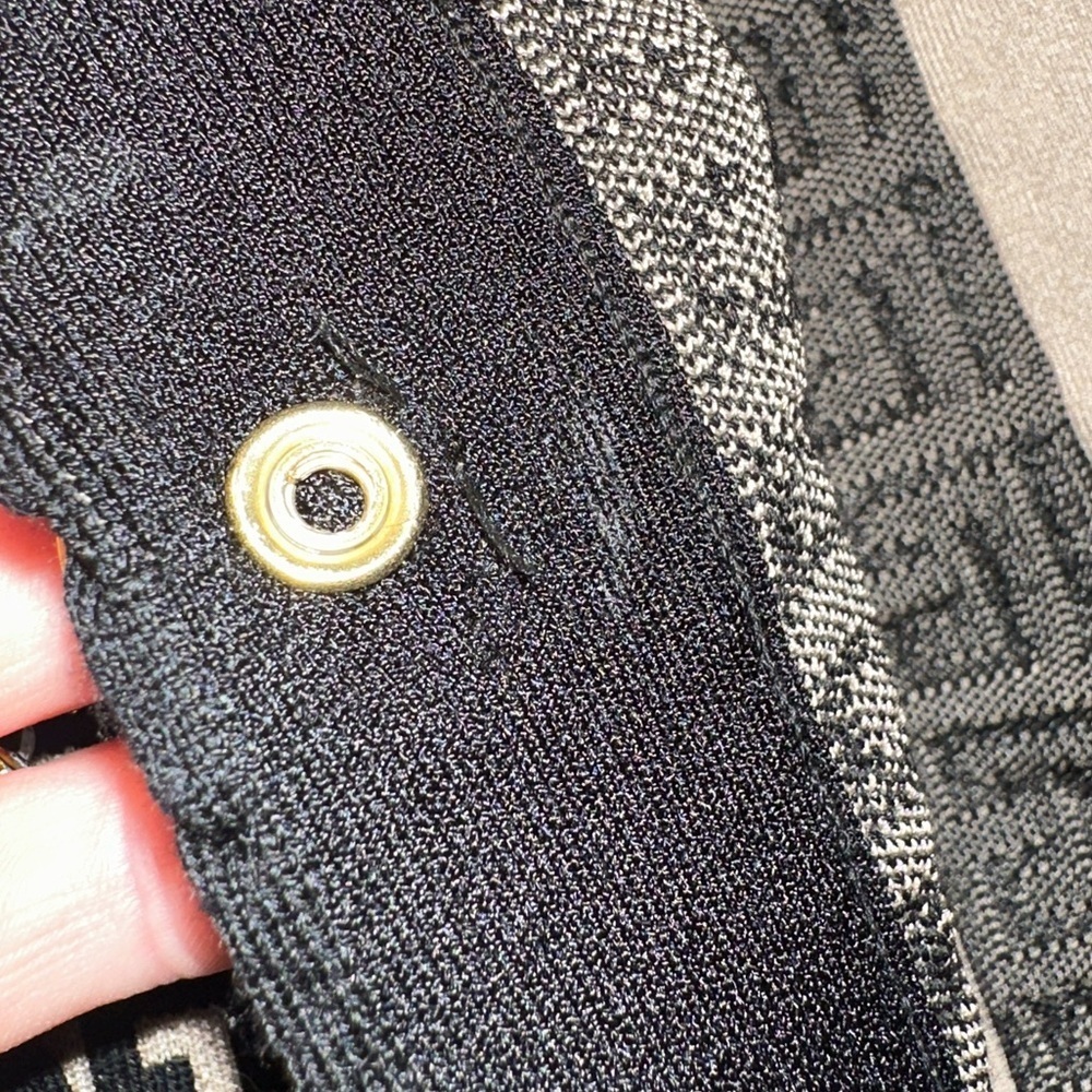 Balmain Monogram Pattern Wool Blend Button Cardigan Size 40 - Picture 13 of 16